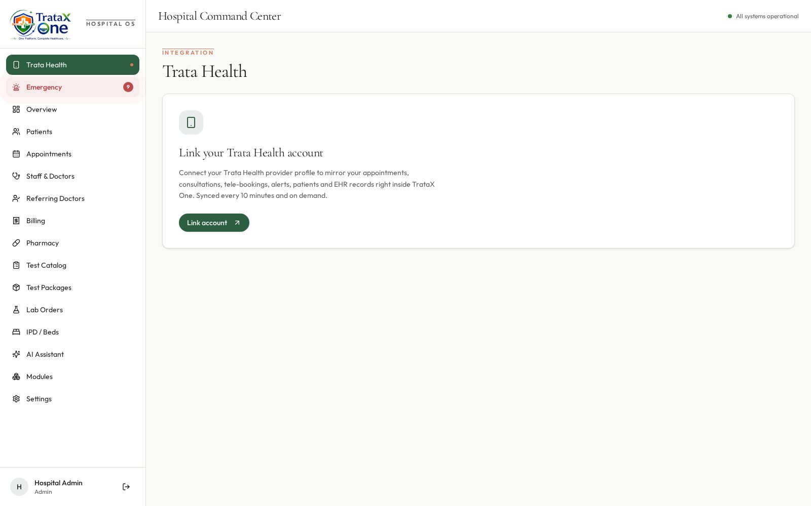 Trata Health Integration